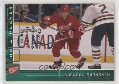 2001-02 In the Game Be A Player Memorabilia - [Base] - Emerald Chicago Sun-Times Nov 2001 #161 - Brendan Shanahan /10