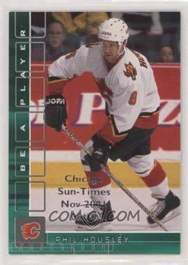 2001-02 In the Game Be A Player Memorabilia - [Base] - Emerald Chicago Sun-Times Nov 2001 #171 - Phil Housley /10
