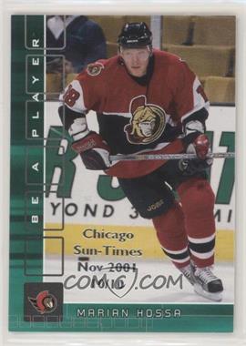 2001-02 In the Game Be A Player Memorabilia - [Base] - Emerald Chicago Sun-Times Nov 2001 #98 - Marian Hossa /10