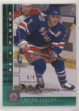 2001-02 In the Game Be A Player Memorabilia - [Base] - Emerald Spring Expo 02 #290 - Brian Leetch /1