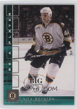 2001-02 In the Game Be A Player Memorabilia - [Base] - Emerald The Big One (Vancouver) #223 - Nick Boynton /10 [Noted]
