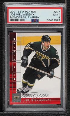 2001-02 In the Game Be A Player Memorabilia - [Base] - Ruby #287 - Joe Nieuwendyk /200 [PSA 9 MINT]