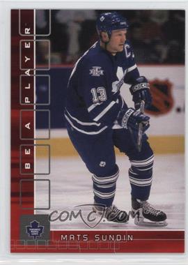 2001-02 In the Game Be A Player Memorabilia - [Base] - Ruby #298 - Mats Sundin /200