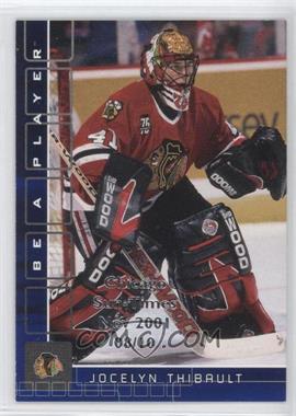 2001-02 In the Game Be A Player Memorabilia - [Base] - Sapphire Chicago Sun-Times #12 - Jocelyn Thibault /10