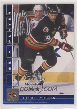 2001-02 In the Game Be A Player Memorabilia - [Base] - Sapphire Chicago Sun-Times #291 - Alexei Yashin /10