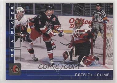 2001-02 In the Game Be A Player Memorabilia - [Base] - Sapphire #27 - Patrick Lalime /100