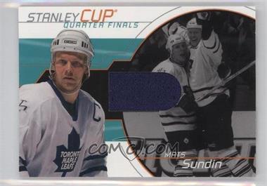 2001-02 In the Game Be A Player Memorabilia - Stanley Cup Jerseys #SC-01 - Mats Sundin /95