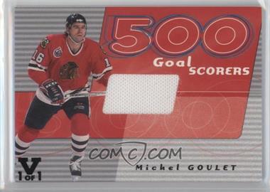 2001-02 In the Game Be A Player Signature Series - 500 Goal Scorers - ITG Vault Black #S500-16 - Michel Goulet /1