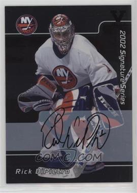 2001-02 In the Game Be A Player Signature Series - [Base] - Autographs ITG Vault Black #001 - Rick DiPietro