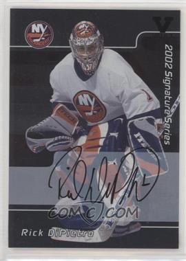 2001-02 In the Game Be A Player Signature Series - [Base] - Autographs ITG Vault Black #001 - Rick DiPietro