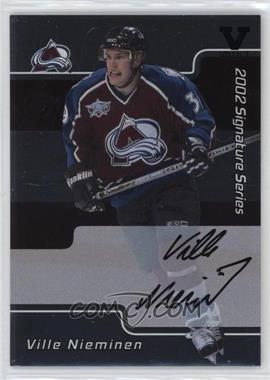 2001-02 In the Game Be A Player Signature Series - [Base] - Autographs ITG Vault Black #130 - Ville Nieminen