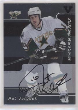 2001-02 In the Game Be A Player Signature Series - [Base] - Autographs ITG Vault Black #155 - Pat Verbeek