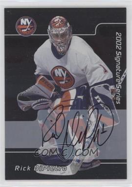 2001-02 In the Game Be A Player Signature Series - [Base] - Autographs #001 - Rick DiPietro
