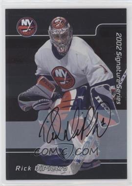2001-02 In the Game Be A Player Signature Series - [Base] - Autographs #001 - Rick DiPietro