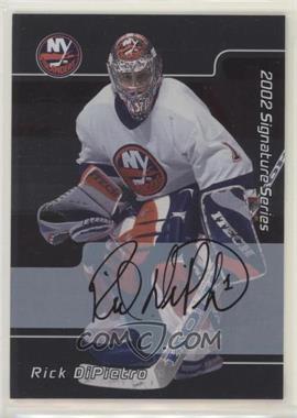 2001-02 In the Game Be A Player Signature Series - [Base] - Autographs #001 - Rick DiPietro