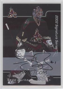 2001-02 In the Game Be A Player Signature Series - [Base] - Autographs #022 - Sean Burke