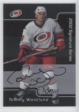 2001-02 In the Game Be A Player Signature Series - [Base] - Autographs #056 - Tommy Westlund