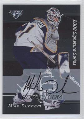 2001-02 In the Game Be A Player Signature Series - [Base] - Autographs #093 - Mike Dunham