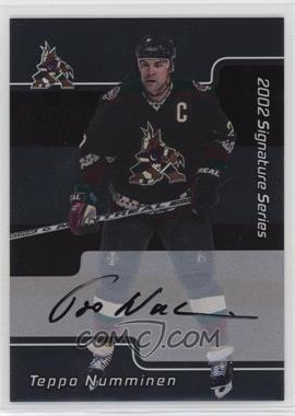 2001-02 In the Game Be A Player Signature Series - [Base] - Autographs #110 - Teppo Numminen