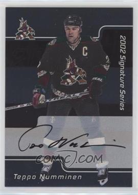 2001-02 In the Game Be A Player Signature Series - [Base] - Autographs #110 - Teppo Numminen