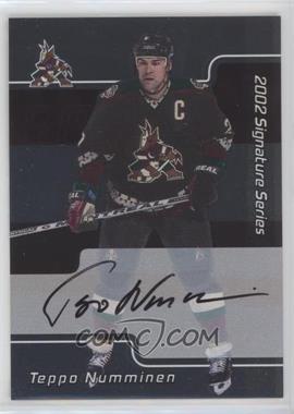 2001-02 In the Game Be A Player Signature Series - [Base] - Autographs #110 - Teppo Numminen [EX to NM]