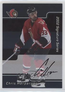 2001-02 In the Game Be A Player Signature Series - [Base] - Autographs #119 - Chris Herperger