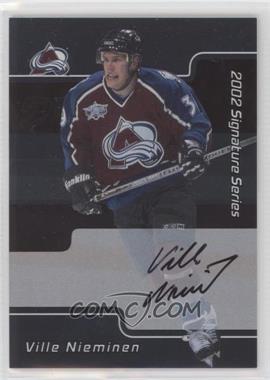 2001-02 In the Game Be A Player Signature Series - [Base] - Autographs #130 - Ville Nieminen [EX to NM]