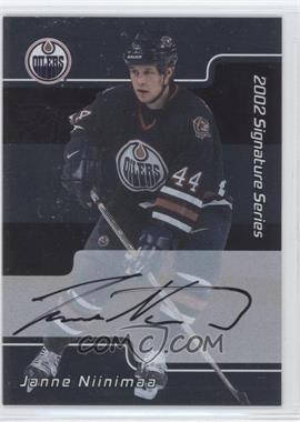 2001-02 In the Game Be A Player Signature Series - [Base] - Autographs #132 - Janne Niinimaa