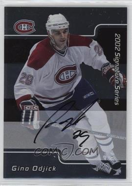 2001-02 In the Game Be A Player Signature Series - [Base] - Autographs #137 - Gino Odjick