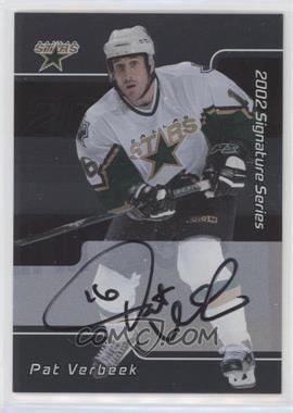 2001-02 In the Game Be A Player Signature Series - [Base] - Autographs #155 - Pat Verbeek