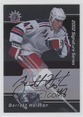 2001-02 In the Game Be A Player Signature Series - [Base] - Autographs #218 - Barrett Heisten