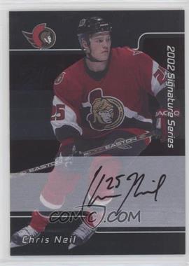 2001-02 In the Game Be A Player Signature Series - [Base] - Autographs #219 - Chris Neil