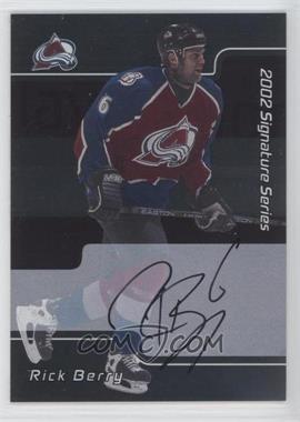 2001-02 In the Game Be A Player Signature Series - [Base] - Autographs #231 - Rick Berry