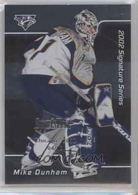 2001-02 In the Game Be A Player Signature Series - [Base] - Chicago SportsFest #093 - Mike Dunham /10