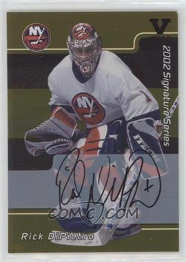 2001-02 In the Game Be A Player Signature Series - [Base] - Gold Autographs ITG Vault Black #001 - Rick DiPietro