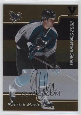 2001-02 In the Game Be A Player Signature Series - [Base] - Gold Autographs ITG Vault Black #144 - Patrick Marleau