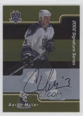 2001-02 In the Game Be A Player Signature Series - [Base] - Gold Autographs #013 - Aaron Miller