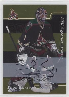 2001-02 In the Game Be A Player Signature Series - [Base] - Gold Autographs #022 - Sean Burke