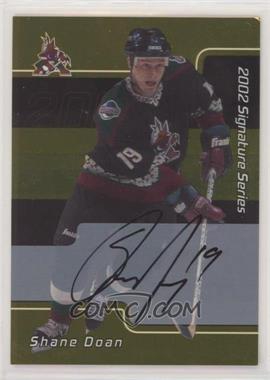 2001-02 In the Game Be A Player Signature Series - [Base] - Gold Autographs #047 - Shane Doan [EX to NM]