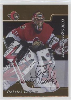 2001-02 In the Game Be A Player Signature Series - [Base] - Gold Autographs #104 - Patrick Lalime
