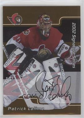 2001-02 In the Game Be A Player Signature Series - [Base] - Gold Autographs #104 - Patrick Lalime