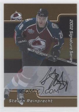 2001-02 In the Game Be A Player Signature Series - [Base] - Gold Autographs #114 - Steve Reinprecht