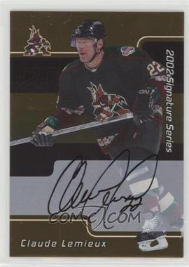 2001-02 In the Game Be A Player Signature Series - [Base] - Gold Autographs #121 - Claude Lemieux