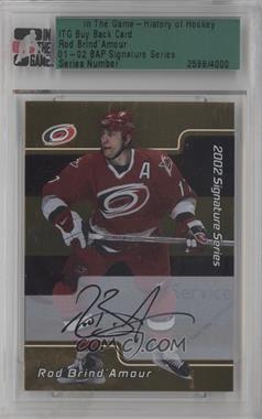 2001-02 In the Game Be A Player Signature Series - [Base] - Gold Autographs #152 - Rod Brind'Amour [Buyback]