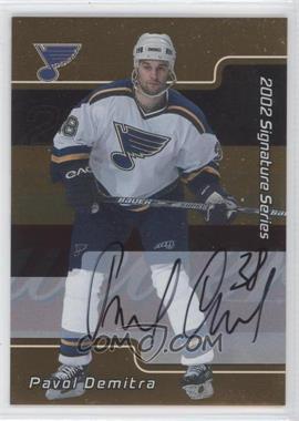 2001-02 In the Game Be A Player Signature Series - [Base] - Gold Autographs #169 - Pavol Demitra