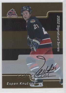 2001-02 In the Game Be A Player Signature Series - [Base] - Gold Autographs #181 - Espen Knutsen