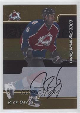 2001-02 In the Game Be A Player Signature Series - [Base] - Gold Autographs #231 - Rick Berry