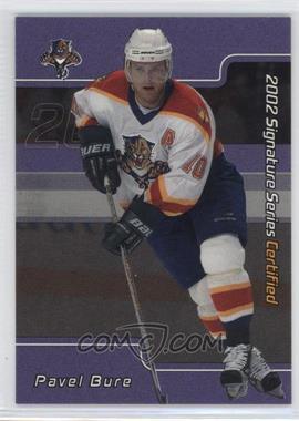 2001-02 In the Game Be A Player Signature Series - Certified - Purple #C-32 - Pavel Bure /50