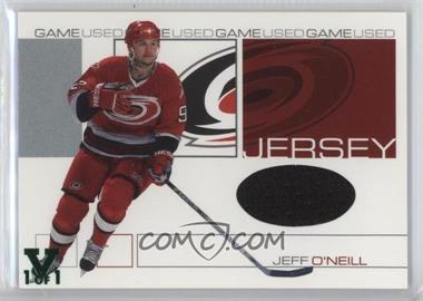 2001-02 In the Game Be A Player Signature Series - Game-Used Jersey - 2016 ITG Final Vault Emerald #GJ-25 - Jeff O'Neill /1