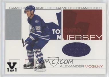 2001-02 In the Game Be A Player Signature Series - Game-Used Jersey - ITG Vault Black #GJ-71 - Alexander Mogilny /1